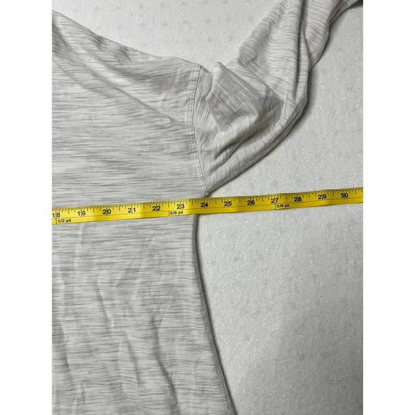 Lululemon Rest Less Long Sleeve Top Gray Cutout Back Women’s Large - Image 4