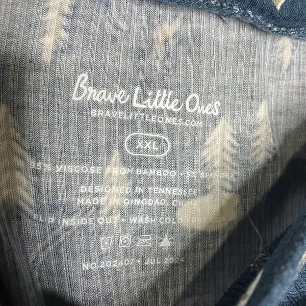 Brave‎ little ones bamboo pajama pants navy blue winter scene women's size XXL - Image 4