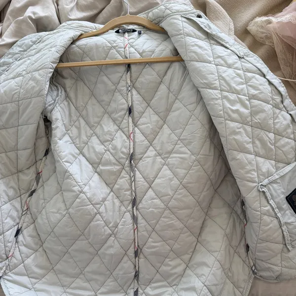 Barbour Rae Loch Quilted Jacket Sz 14 US Women’s Lightweight Summer Tartan - Image 8