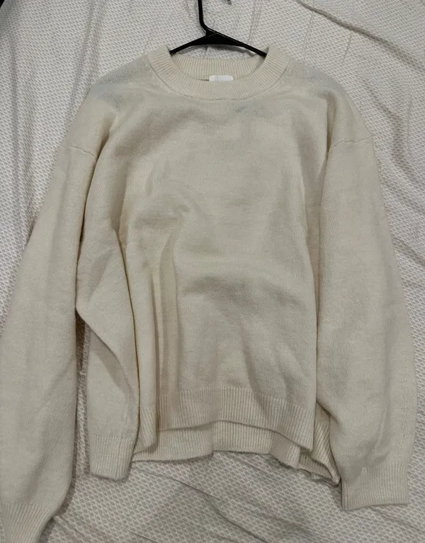 H&M Cream Knit Sweater - Image 3