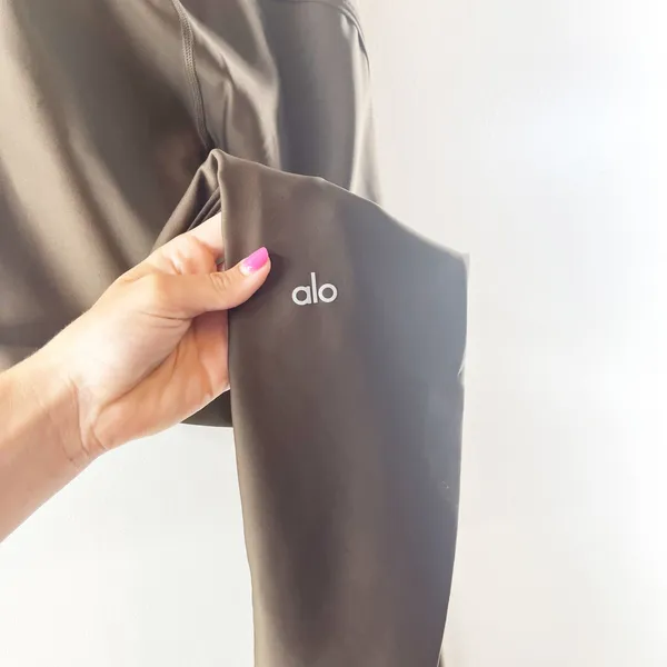 Alo Yoga Airlift High-Waisted Suit Up Leggings Espresso Brown Small - Image 6