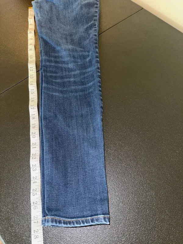 Madewell 9" High-Rise Skinny Jeans Dark Wash Denim size-28 - Image 6