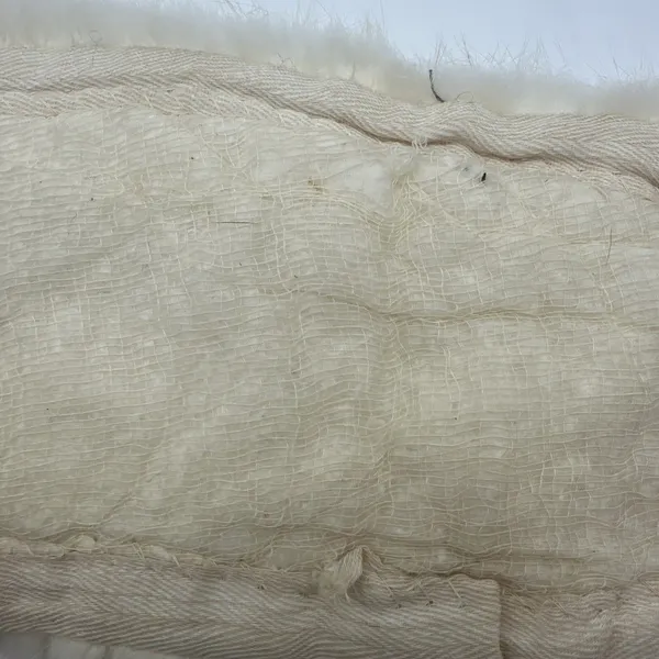 Vintage Genuine Fur Shawl Stole Wrap Cream Ivory Soft - Image 14