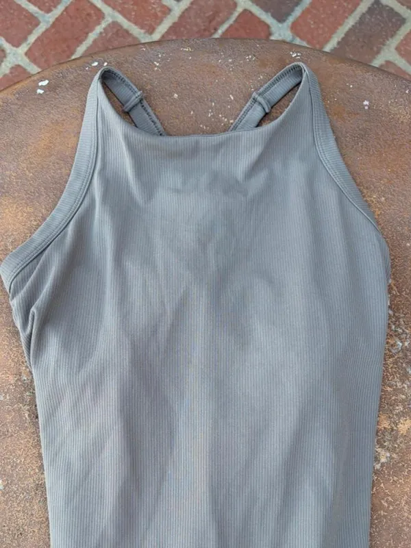 Target Brown mini tennis athletic dress with built in shorts Sz M - Image 4