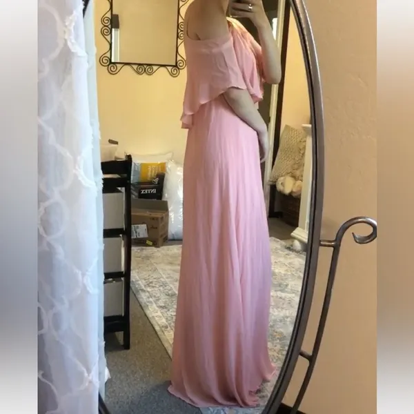 NWT Show Me Your Mumu Caitlin rosebud pink maxi dress LARGE - Image 4