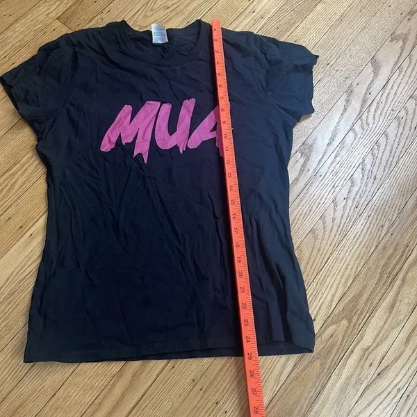 PORT & COMPANY Black “MUA” Graphic Short Sleeve Tee Women’s Medium - Image 5