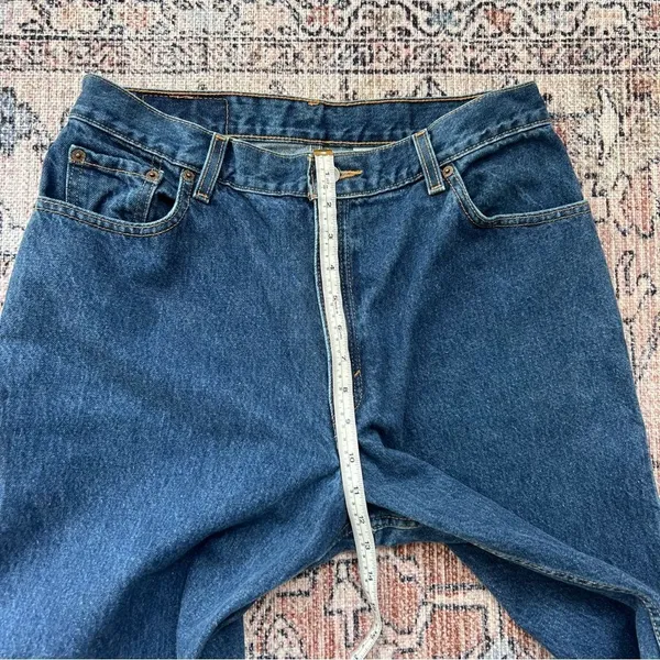 Vintage Y2K Levi’s 550 High Waisted Relaxed Fit Tapered Mom Jean 14 100% Cotton - Image 9