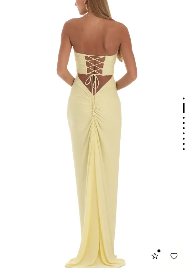 Yellow prom dress - Image 4
