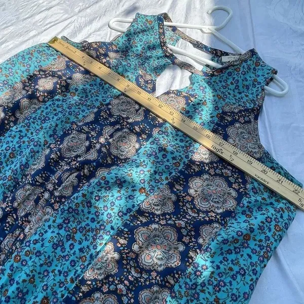 UMGEE size L floral tank top tunic. Loose fit boho festival - Image 6