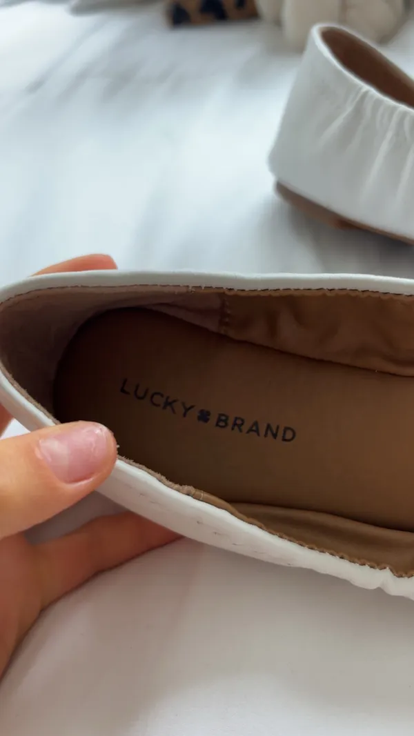 white ballet flats lucky brand - Image 2