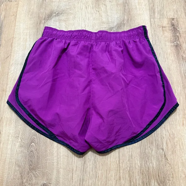 NIKE | Women's Dri-FIT‎ Dark Purple Athletic Gym Workout Running Shorts, Size S - Image 2