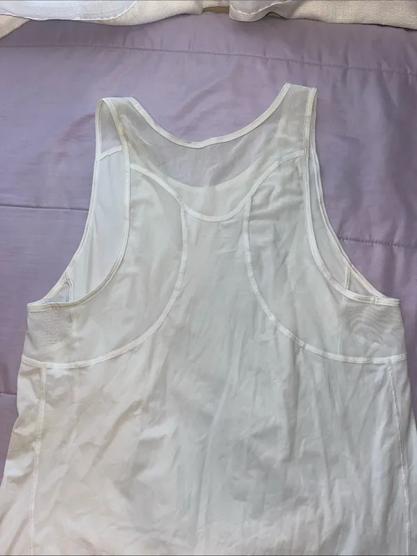 lululemon athletica White Scoop-Back Performance Tank - Image 4