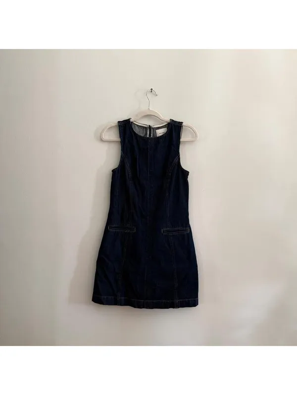Reformation Citron Denim Mini Dress - Image 3