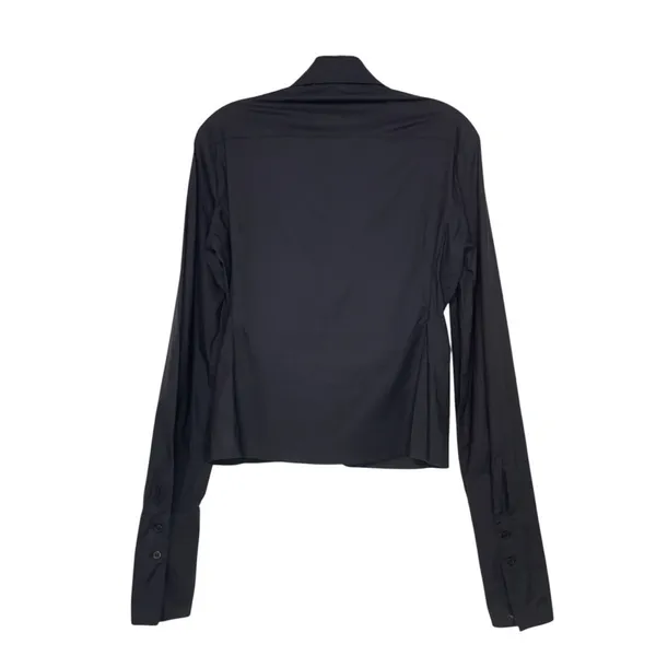 Max Studio Black Embroidered Shirt size M - Image 4