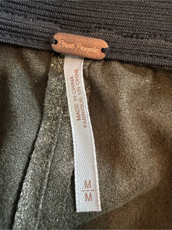 Free People Metallic Track Pants Size Medium - Image 6