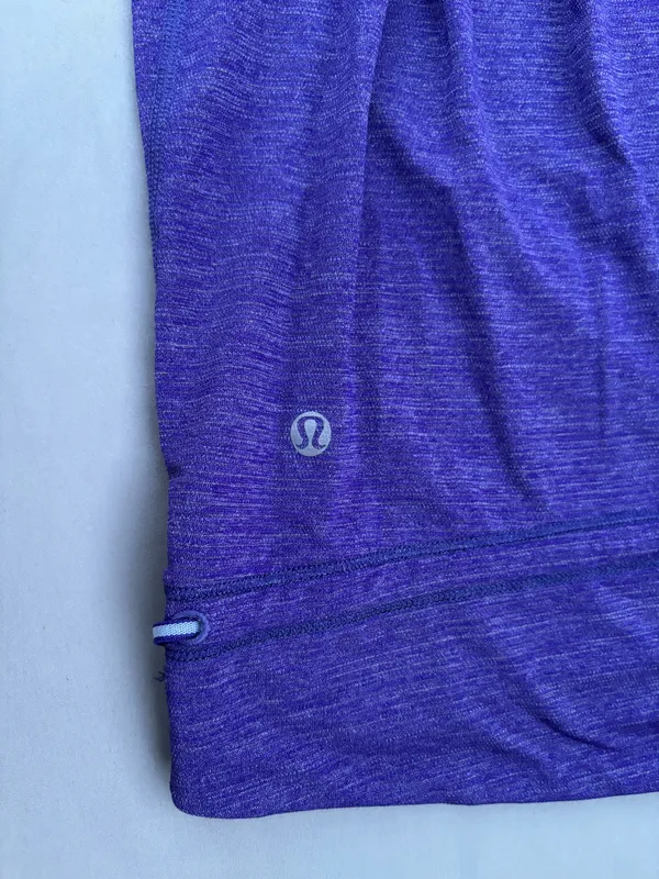 Lululemon Rest Less Tank Top Heather Bruised Berry Wee Striped Women’s Size 2 - Image 4