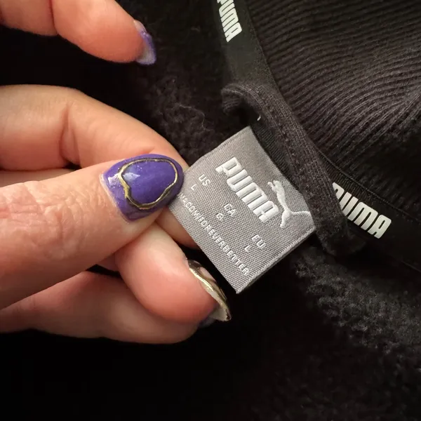 Sporty Puma Full Zip Track Jacket Womens L Graphic Athletic‎ Running Outdoor - Image 6