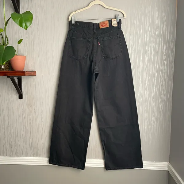 Levi’s Women’s High Rise Cinch Baggy Jeans - Black Wash Size 28 X 31 NWT - Image 12