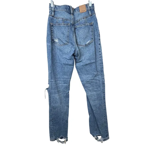 Free People We The Free East End Dusk Crvy Straight Shooter Denim Jeans Size 24 - Image 7