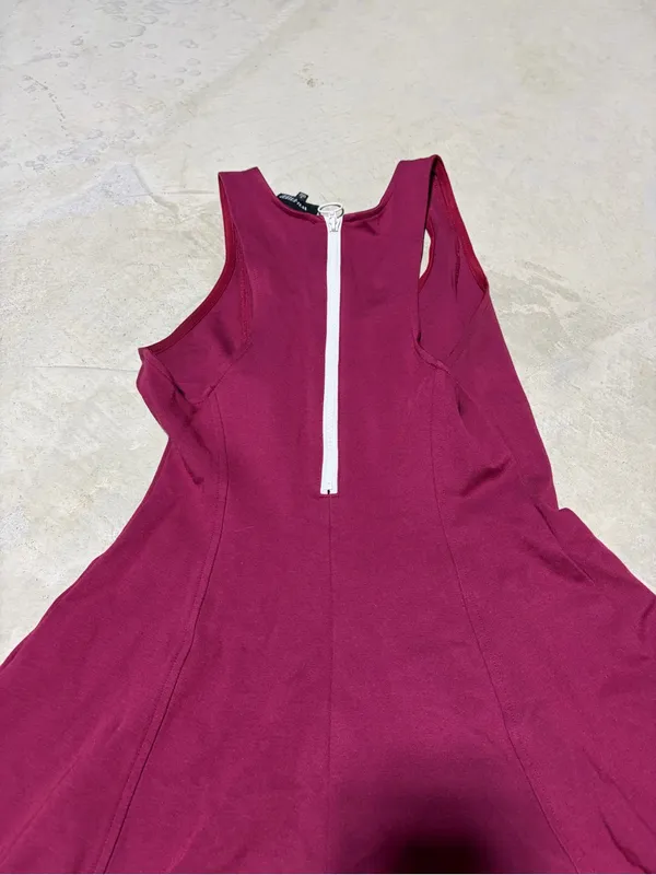 Aritzia Wilfred free Berry-Tone Sleeveless Fit & Flare Mini Dress 8 - Image 10