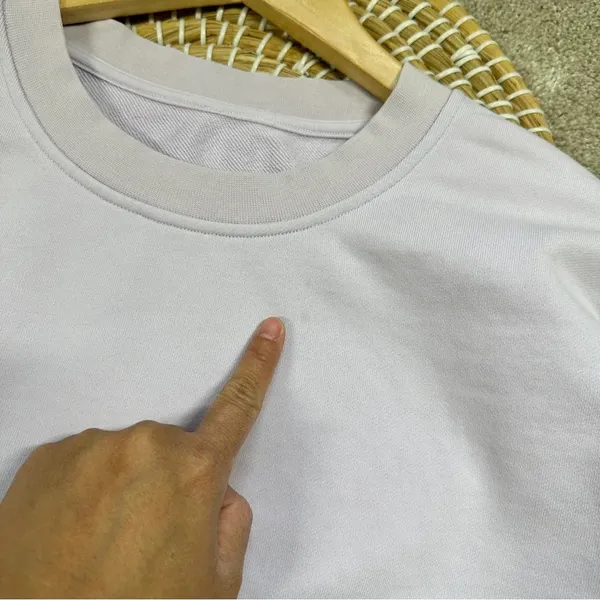 Lululemon Perfectly Oversized Crew Neck Sweatshirt Cotton Terry Lavender Dew 6 - Image 16