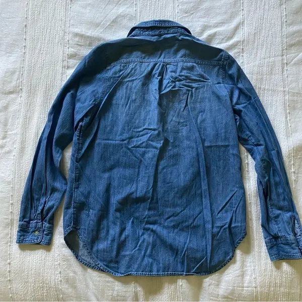 Old Navy the classic shirt button up blue - Image 2