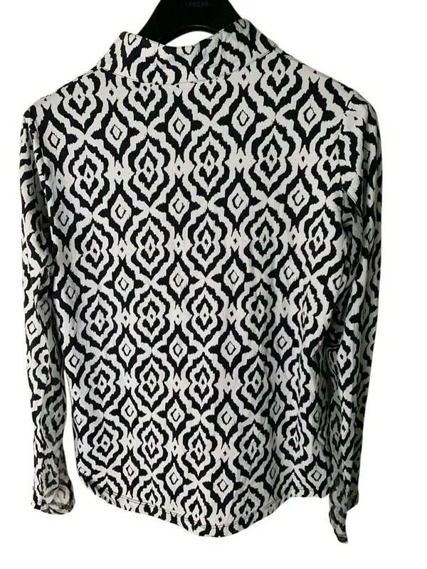 IBKUL 1/4 zip golf pullover women's size large Black - Image 2