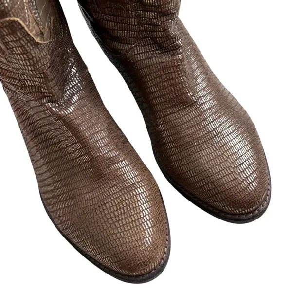 EUC Sam Edelman Leather Stevie Western Boots Size 10 - Image 4