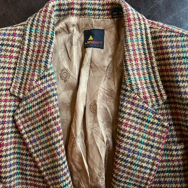 Women's Multicolor Plaid Blazer - Image 6
