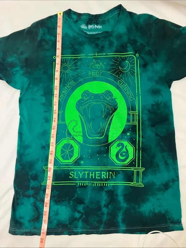 Harry Potter Teal and Black Tee Shirt Women’s Size Small - Image 7
