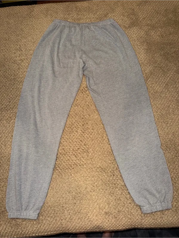 PINK Victoria's Secret Women’s Gray Fleece Jogger Sweatpants - Image 2