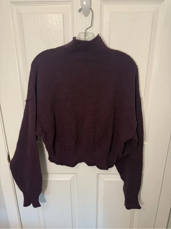 Free People Hailee Sweater Skirt Set in Vintage Wine S - Image 4
