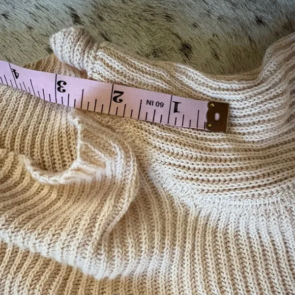 FREE PEOPLE BEACH Picnic Sweater Romper In Vanilla‎ Cake Size XS - Image 6