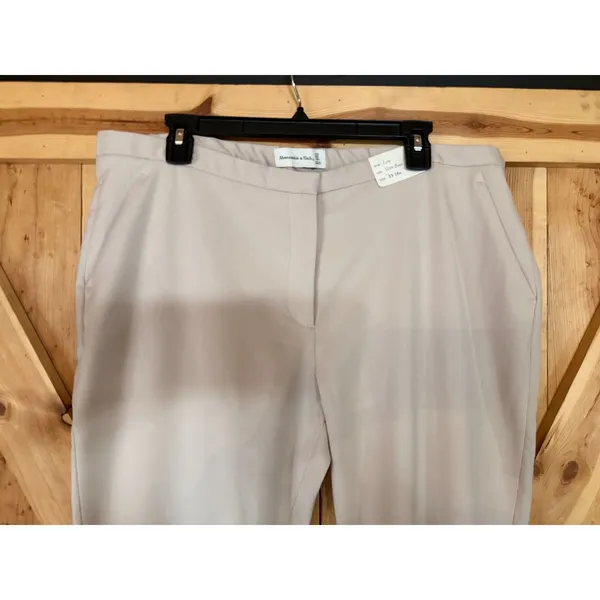 Abercrombie Sloane Low Rise Tailored Slim Boot Pants Tan Beige Size 33/16R NWT - Image 6