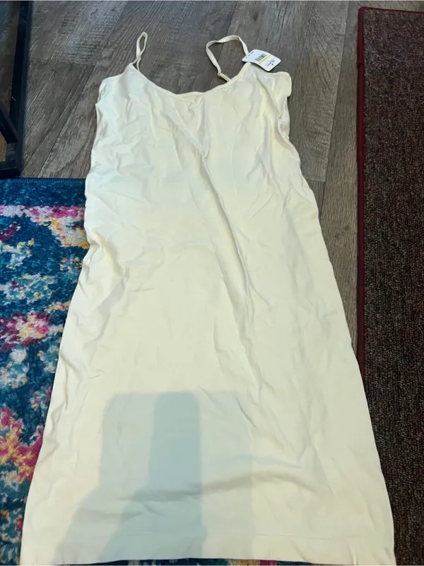 NWT free people intimately Cream Spaghetti Strap Slip Dress - Women Tops - Image 3