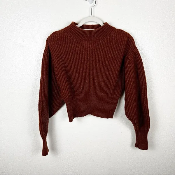 ASTR The Label Regis Mock Neck Sweater Wool Blend Size XS - Image 2