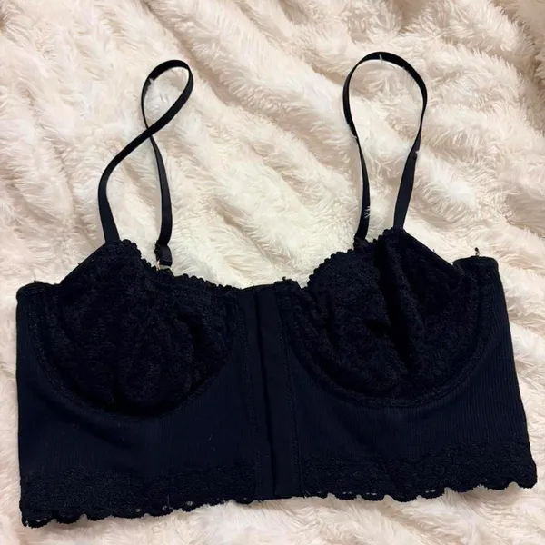 Aerie Black Lace Bralette - Image 7