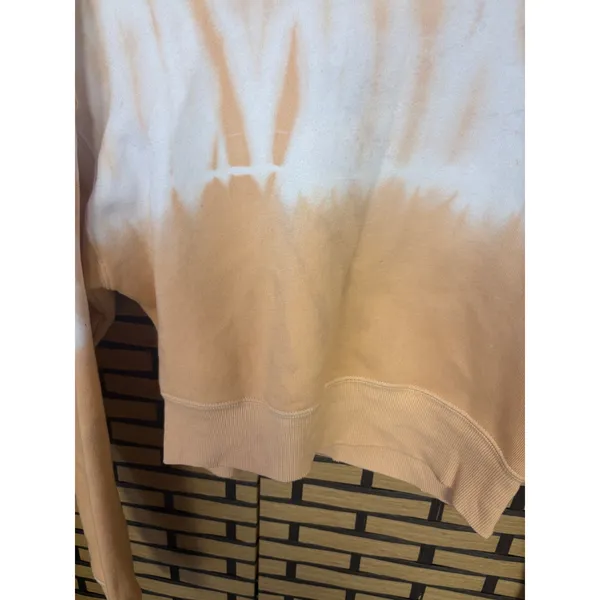 Wild Fox Tie Dye Peach And White‎ Cropped Sweatshirt Size Small - Image 6