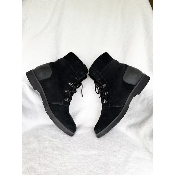 The North Face Ballard Lace II Suede Boots Black Combat Womens 8.5 - Image 5