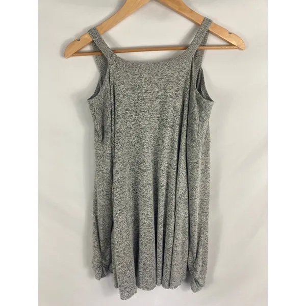 Altar'd State Heather Grey Cold Shoulder Long Sleeve Soft Knit Top Size Medium - Image 4