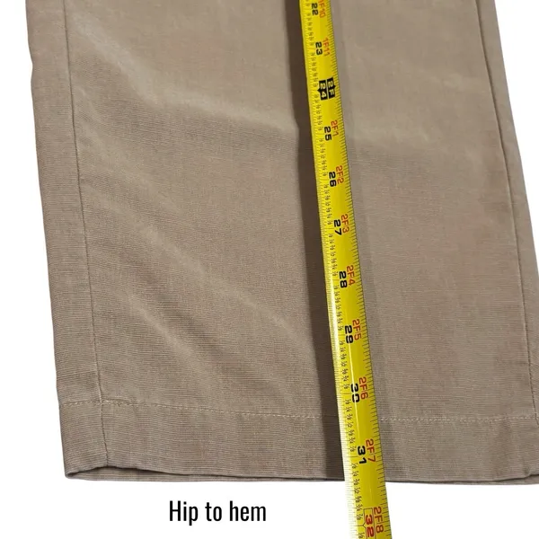 The Group Babaton‎ Drawstring Twill Crop Pants Tan Comfort Capsule Preppy M - Image 13