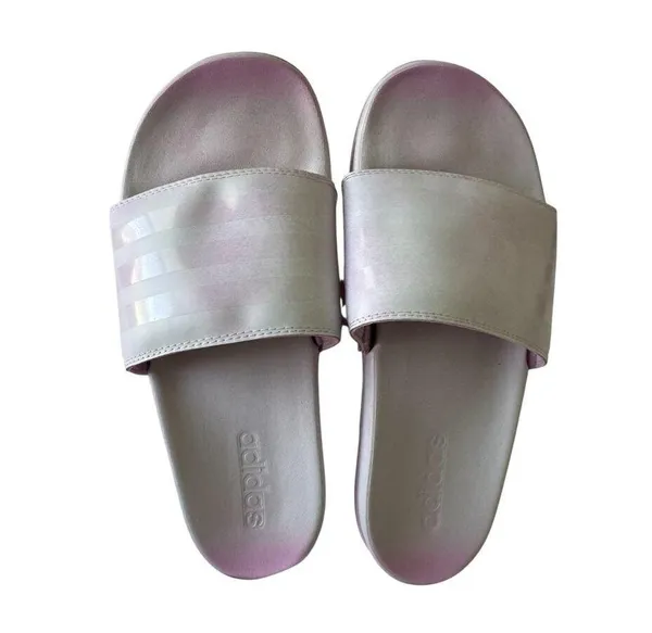 Adidas Adilette Comfort Slides Women’s 8 Pink Ombre Slip-On Sandals FZ4878 - Image 4