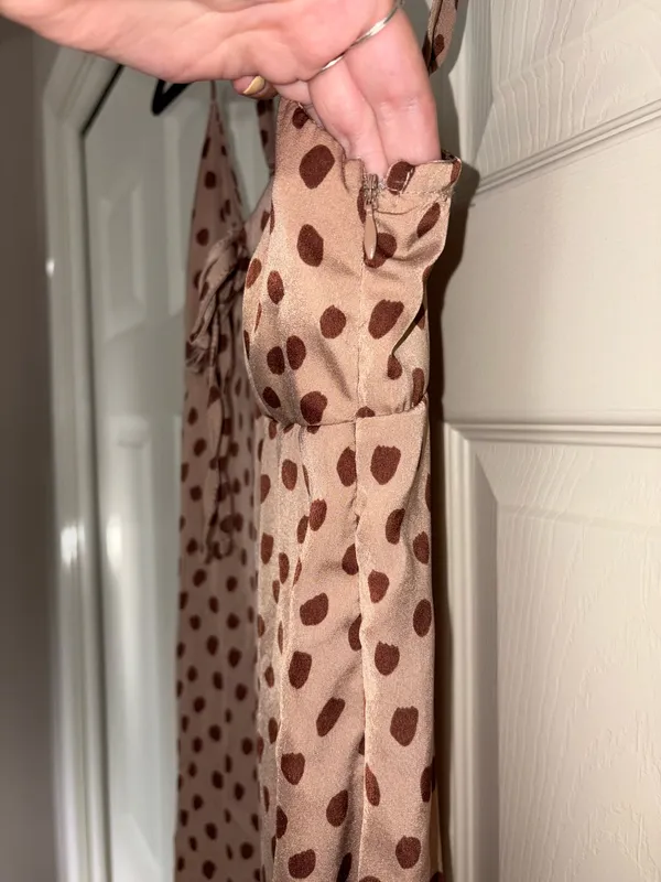 Brown Polka Dot Dress - Image 3