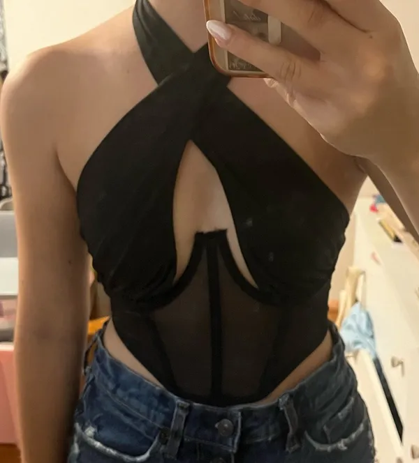 SheIn Black corset top - Image 2