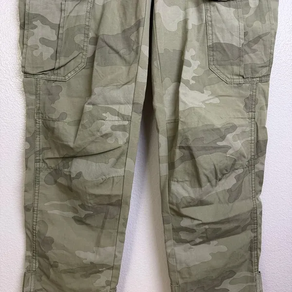 G Star Raw Danbury Field Cargo Pants Womens 26 Green Camo Utility Embroider Army - Image 3