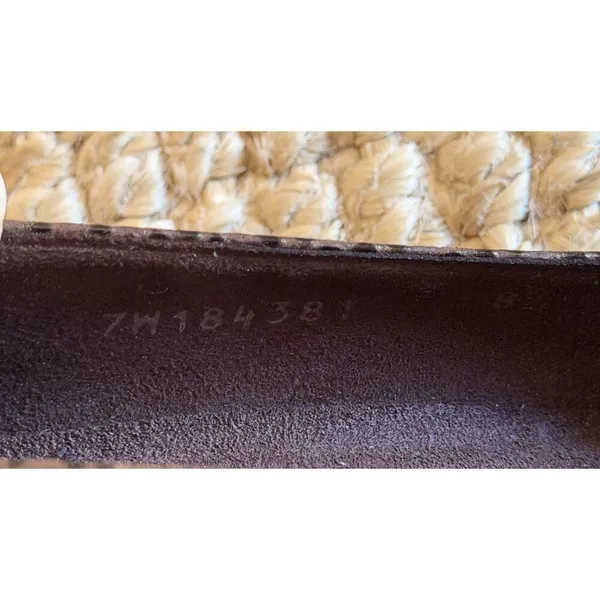 Vintage Stuart Weitzman Brown Lizard Embossed Block Heels - Image 8