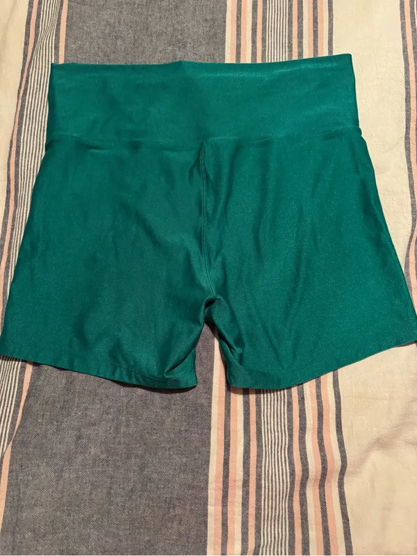 OFFLINE by Aerie Real Me Bike Shorts - Emerald Green, XL Like New - Image 4