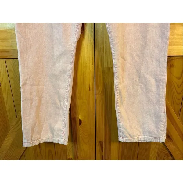 Pilcro and the Letterpress Ultra High-Rise Acid Wash Straight Jeans Pink/Rose 31 - Image 3