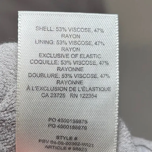 Aritzia Wilfred Bellow Dress 12 Ruched Bodice‎ Midi Bias Cut Gray Smocked Back - Image 12