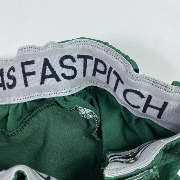 Adidas Pants Womens Medium Green‎ Softball Fastpitch Piped Elastic Player Issued - Image 8